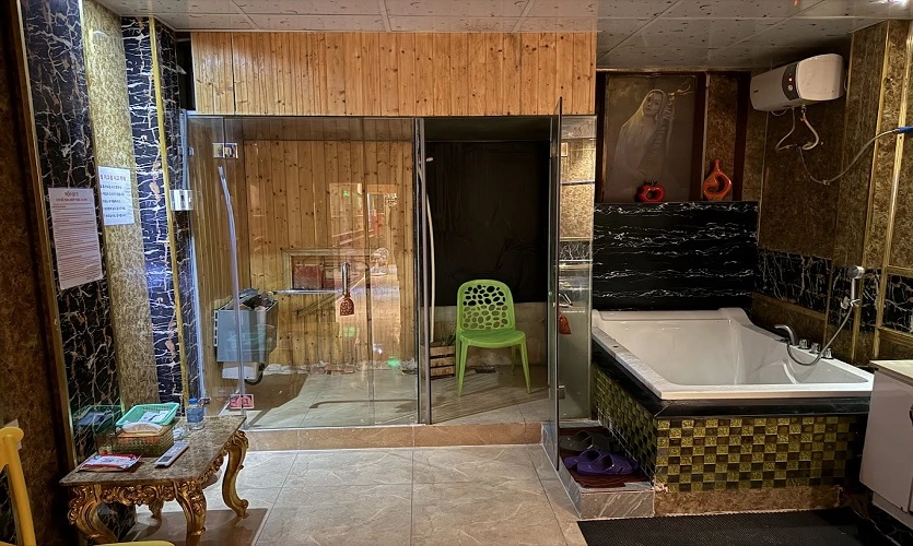 호치민 스타킹 마사지룸 내부, 프라이빗하게 구성된 힐링 마사지 공간