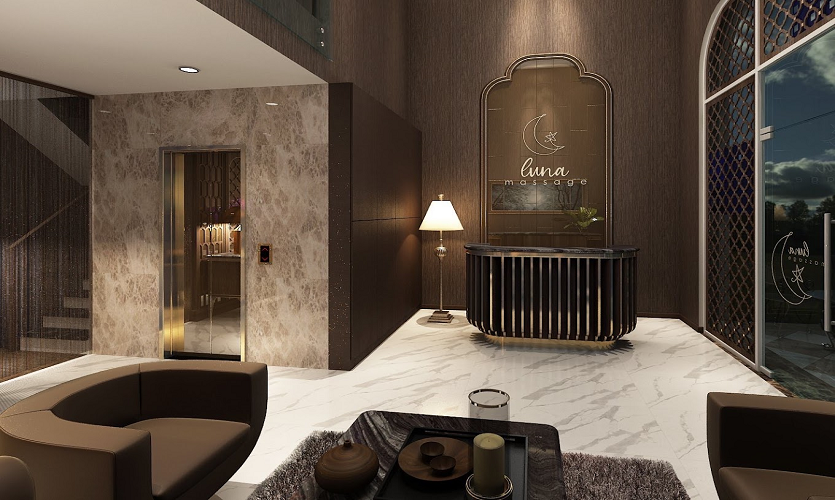 호치민 루나 마사지 전체 내부 시설 모습