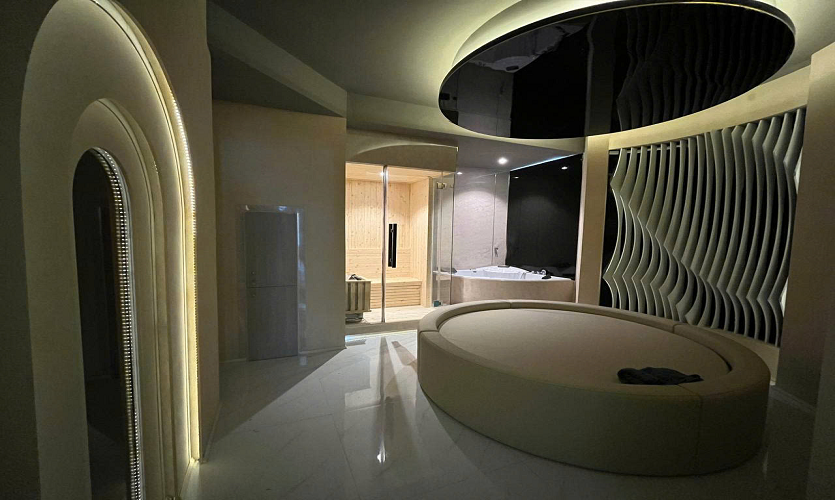 호치민 체온 스파 룸 내부, 프라이빗하게 구성된 힐링 마사지 공간