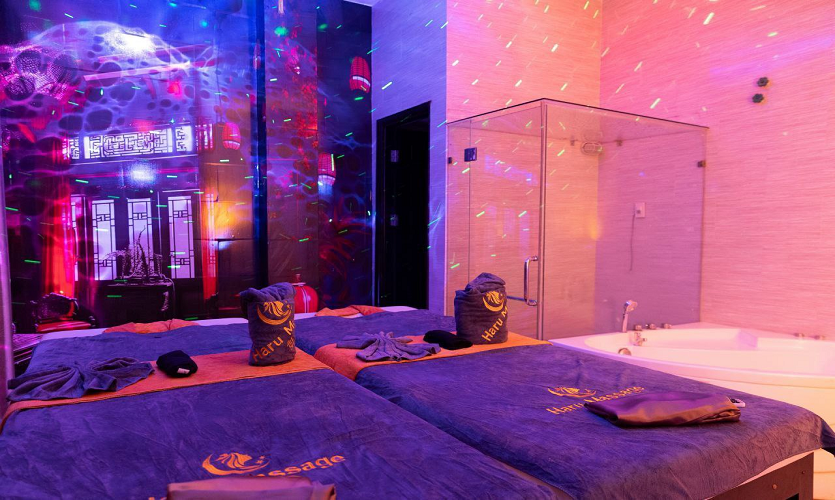 룸 내부, 프라이빗하게 이용 가능한 다낭 마사지 관리 공간