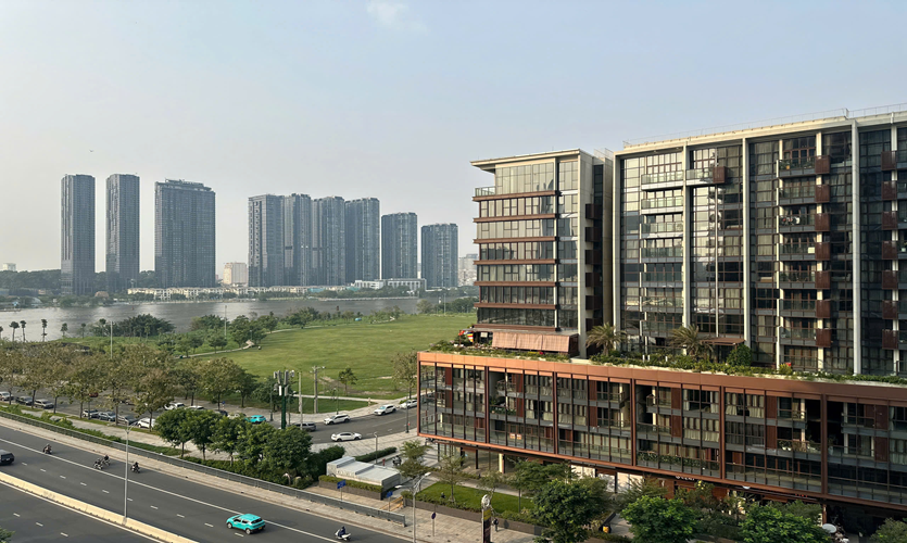 호치민 메트로폴 오페라 아파트 전경, 호치민 2군 투티엠 지역에 위치한 고급 레지던스