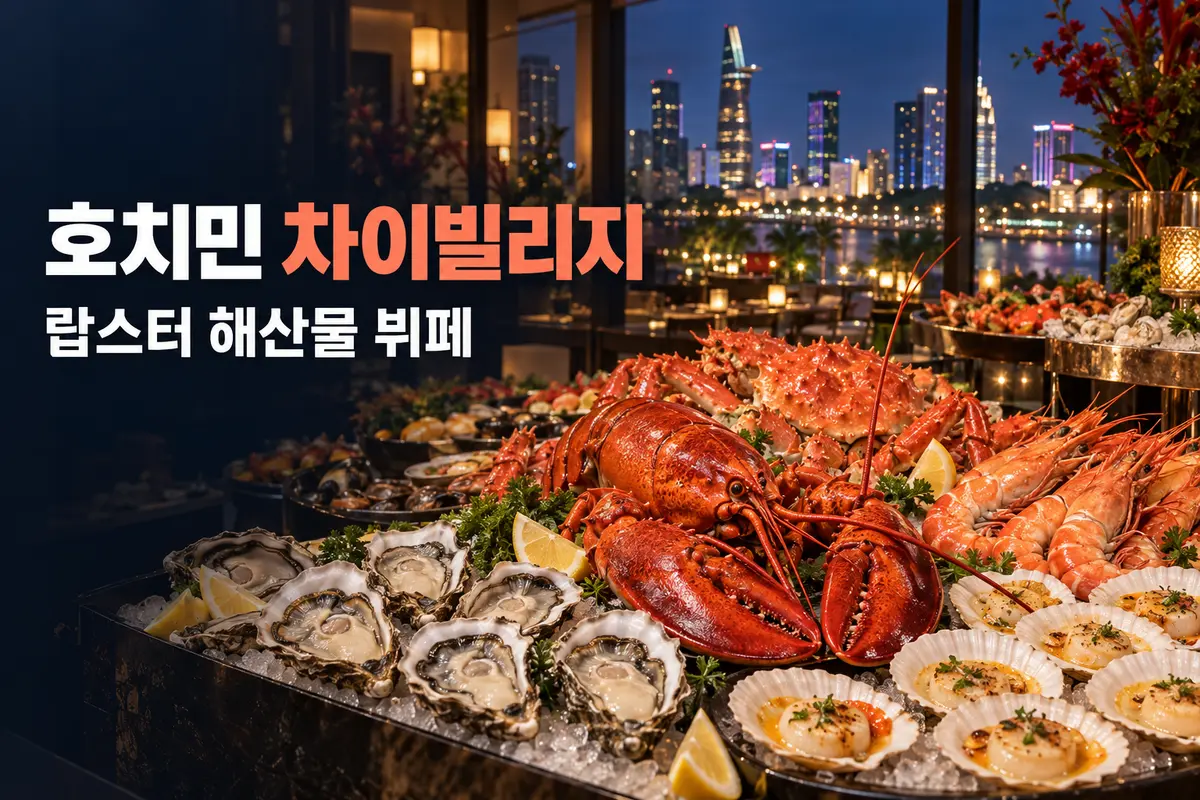 호치민 차이빌리지 랍스터 해산물 뷔페